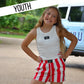 RED DARBY KIDS SHORTS