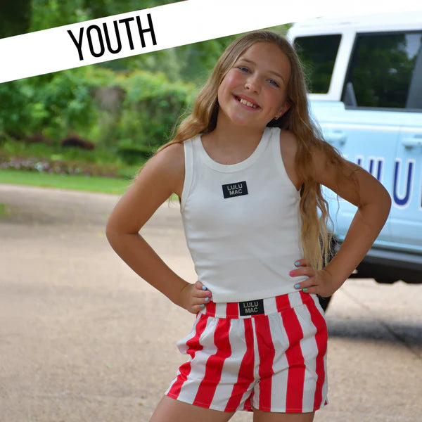 RED DARBY KIDS SHORTS
