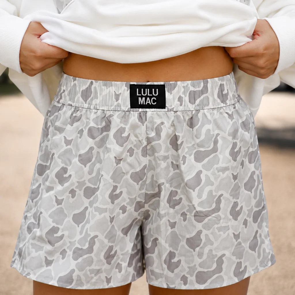 WHITE CAMO SHORTS