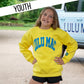 YELLOW/CYAN PUFF KIDS SWEATSHIRT