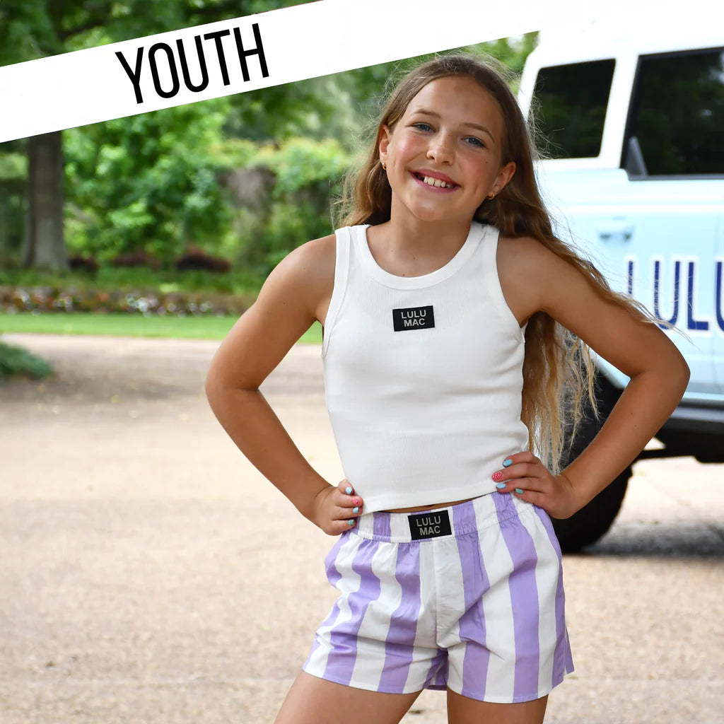 LAVENDER DARBY KIDS SHORTS