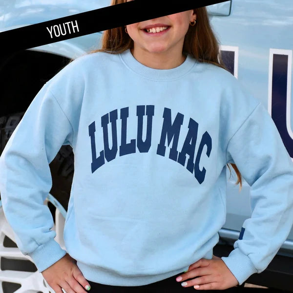 LIGHT BLUE/NAVY PUFF KIDS SWEATSHIRT