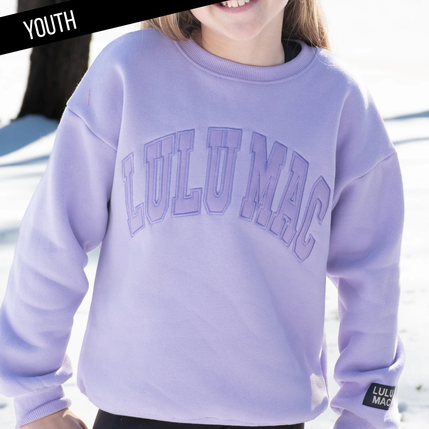 LAVENDER MONO KIDS SWEATSHIRT