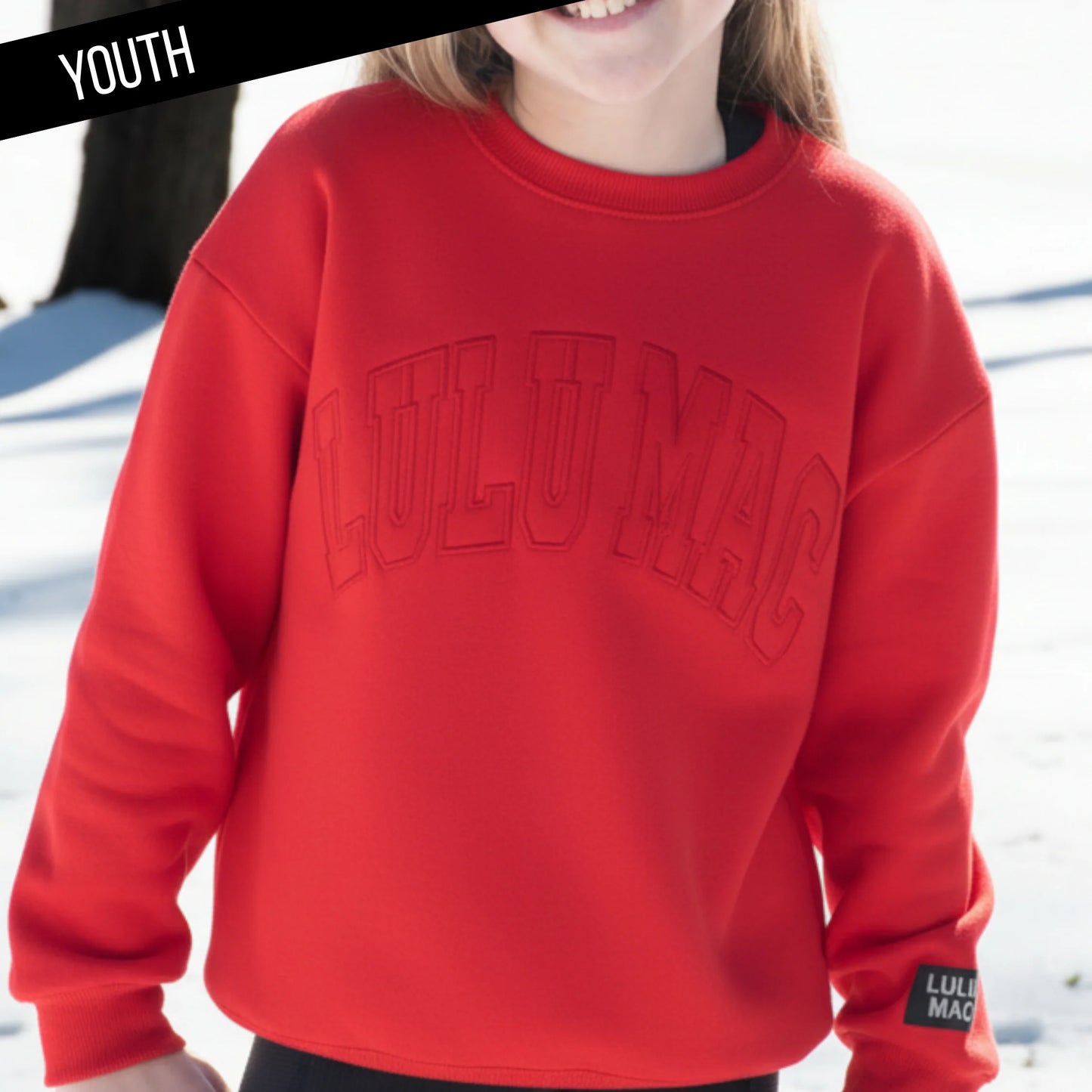 RED MONO KIDS SWEATSHIRT