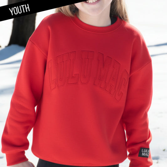 RED MONO KIDS SWEATSHIRT