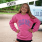 PINK/PURPLE PUFF KIDS SWEATSHIRT