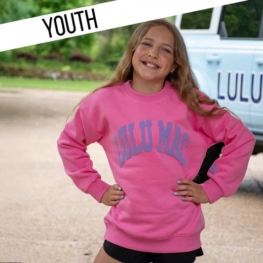 PINK/PURPLE PUFF KIDS SWEATSHIRT