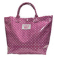 LM TOTE BAG PINK/WHITE DOT
