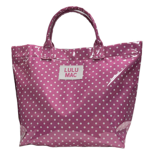 LM TOTE BAG PINK/WHITE DOT