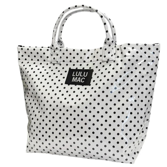 LM TOTE BAG WHITE/BLACK DOT
