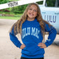 ROYAL/LIGHT BLUE PUFF SWEATSHIRT