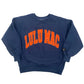 NAVY/ORANGE STITCH KIDS SWEATSHIRT