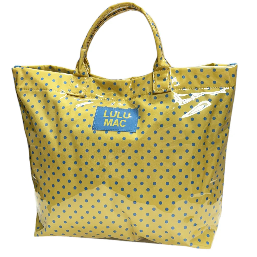 LM TOTE BAG YELLOW/BLUE DOT