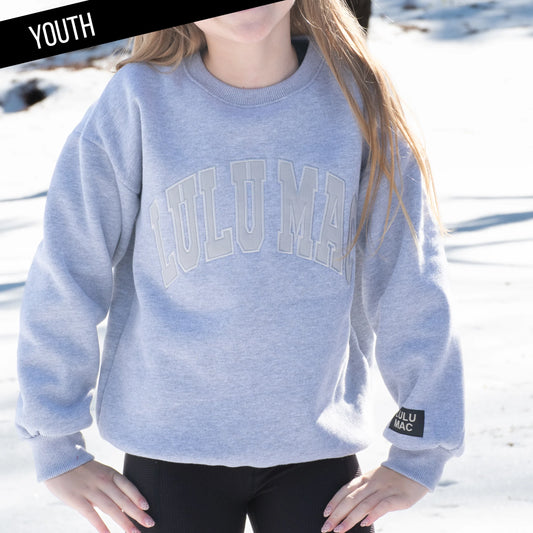 LIGHT GREY MONO KIDS SWEATSHIRT