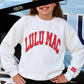 WHITE/RED BLUE PUFF KIDS SWEATSHIRT
